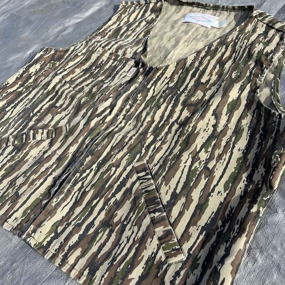 Vintage Neet Camouflage Outdoors Realtree Camo Zip Vest RARE Made In USA Size L - Picture 6 of 12